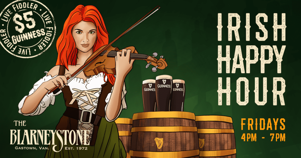Irish Happy Hour (Facebook 1200x630) The Blarney Stone