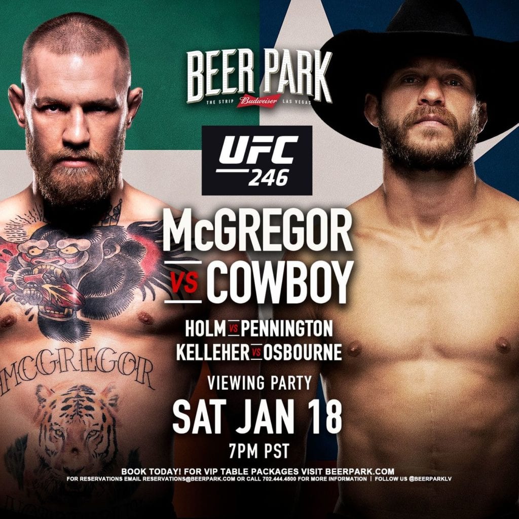 UFC 246 McGregor vs. Cowboy The Blarney Stone